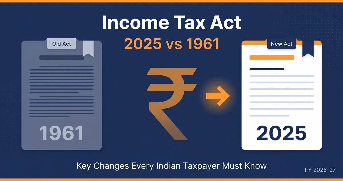 Income Tax Act 2025 vs 1961: What Every Indian Taxpayer Must Know for FY 2026-27