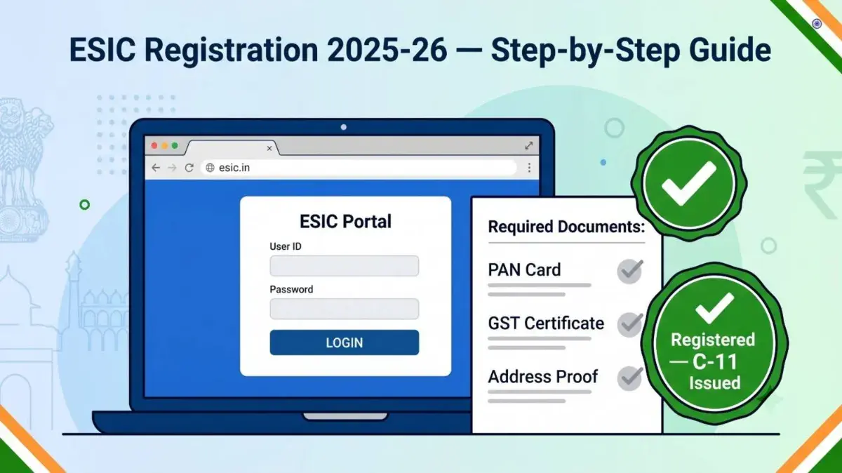 ESIC Registration Process 2025-26: Step-by-Step Online Guide for Employers